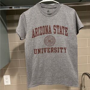 Arizona State University Sun Devils Seal Tee Light Grey ASU Size S